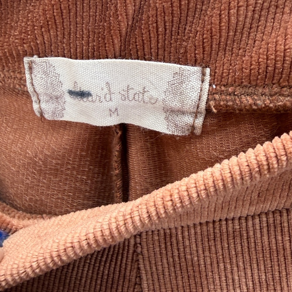 Altar’d State Velvety Ribbed Flared Pants - Rust | Medium - Picture 4 of 11